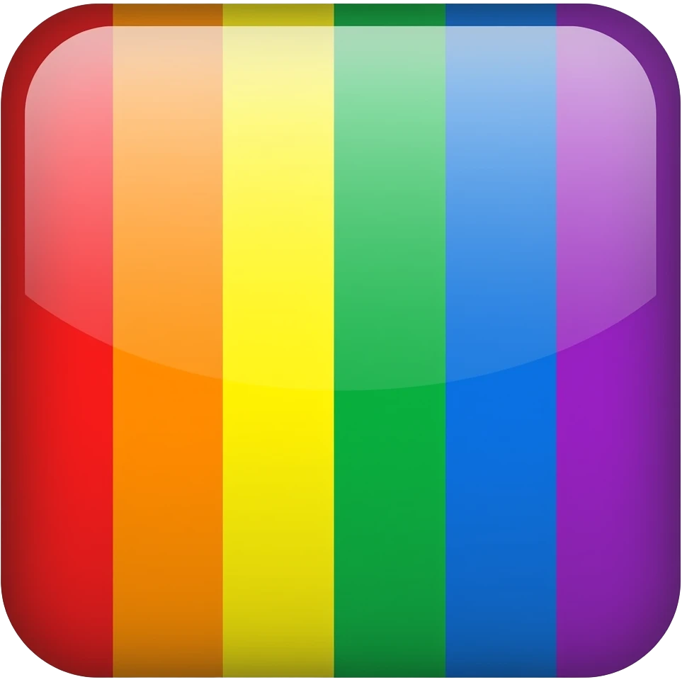 PARTY ON! SIGN RAINBOW COLORS emoji