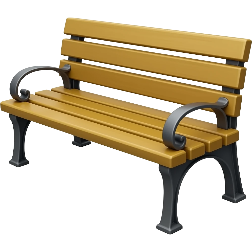 уличная скамейка без фона emoji