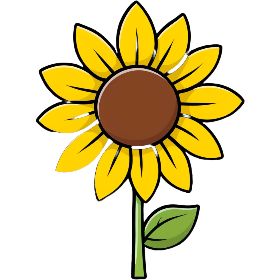 A sunflower  emoji