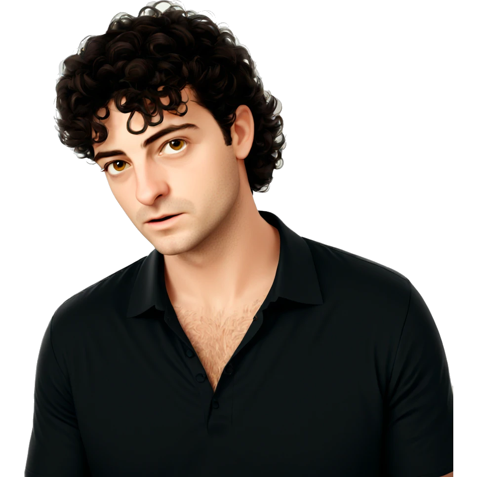 realistic portrait of male viewer emoji