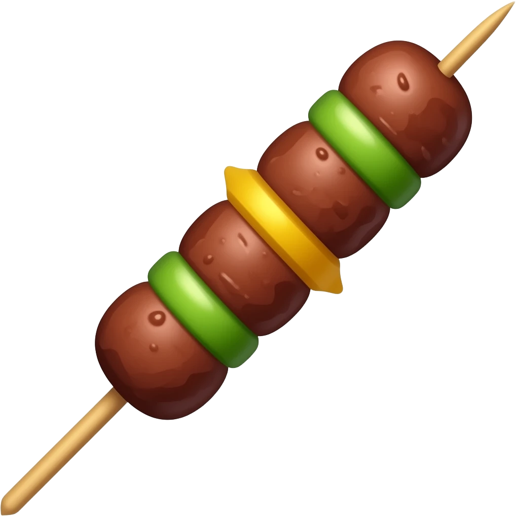 saté op een stokje emoji