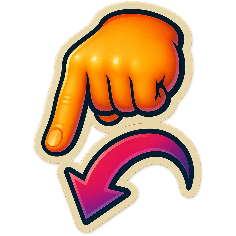  arrow show to finger emoji