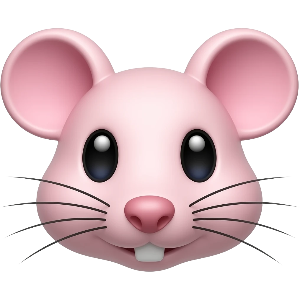 Light pink Mouse narrow face 🐭 emoji