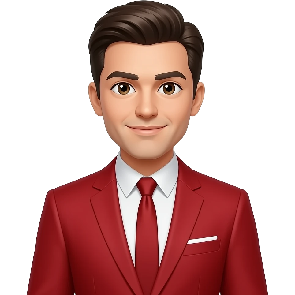 man with red suit emoji