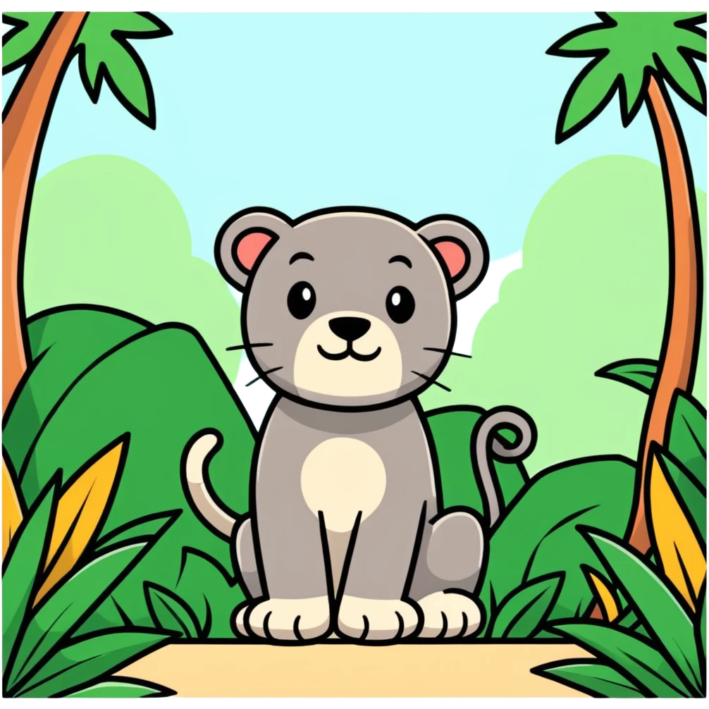 Leon on the top in the jungle emoji