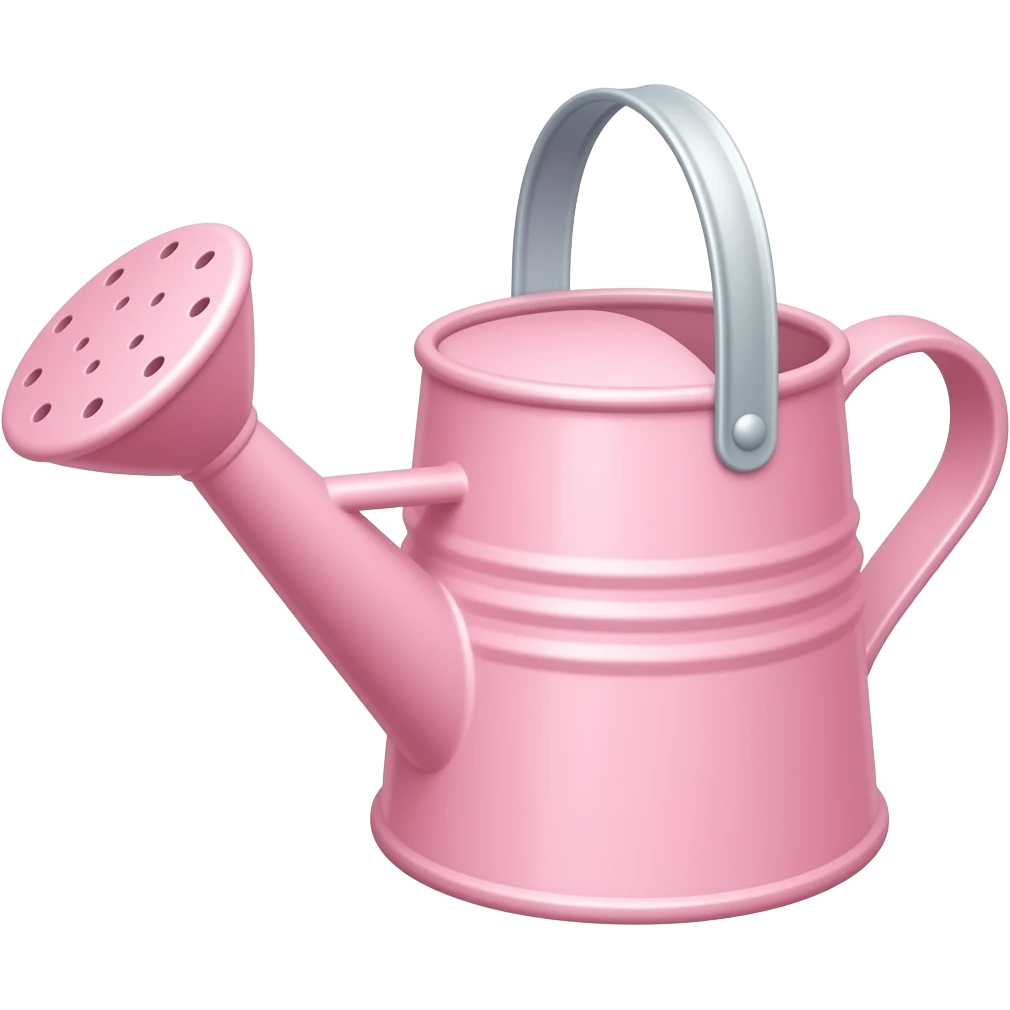 watering can pink like the "samsung" type of emojis emoji