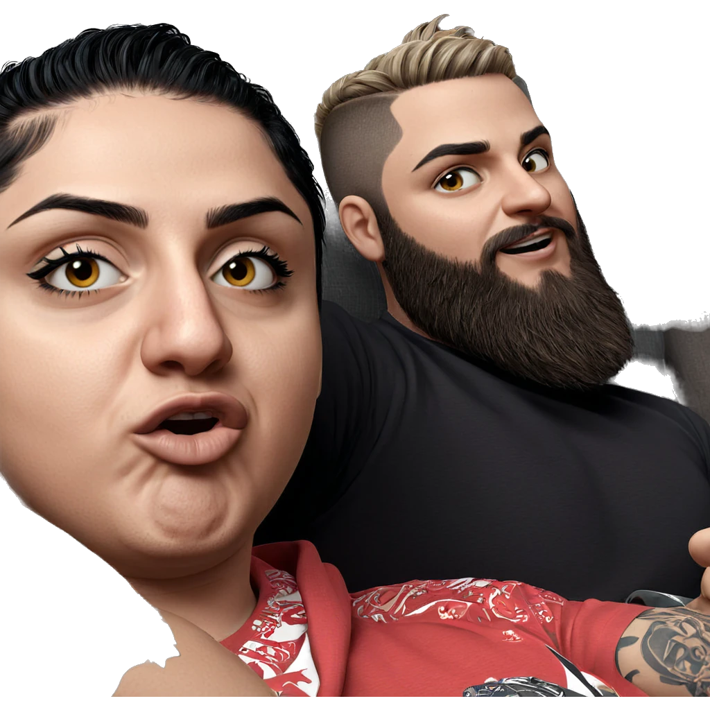 two boys with tattoos emoji