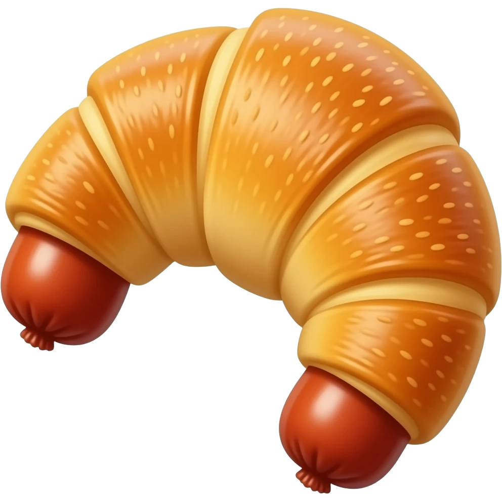sausage croissant emoji