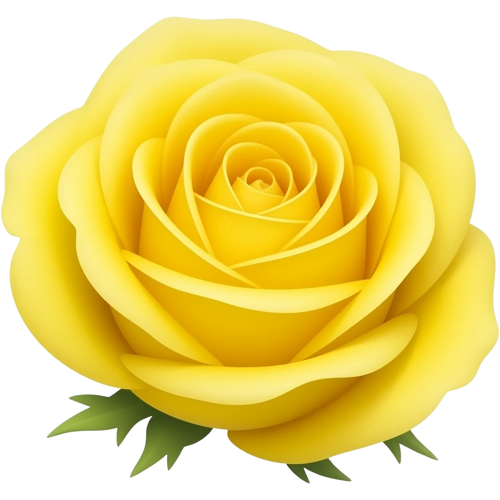 Yellow rose emoji