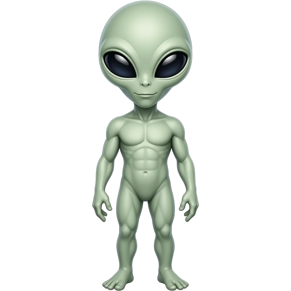 Alien full body emoji