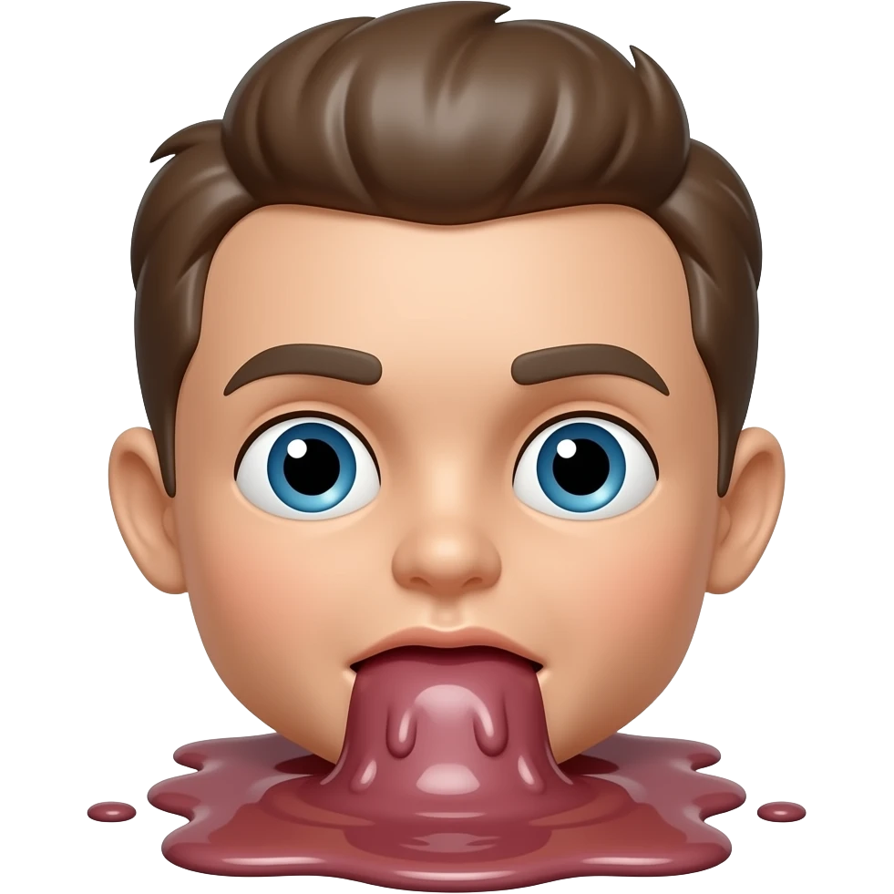 the doll is vomiting emoji