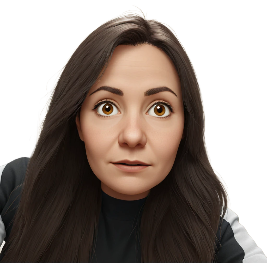 realistic portrait of girl emoji