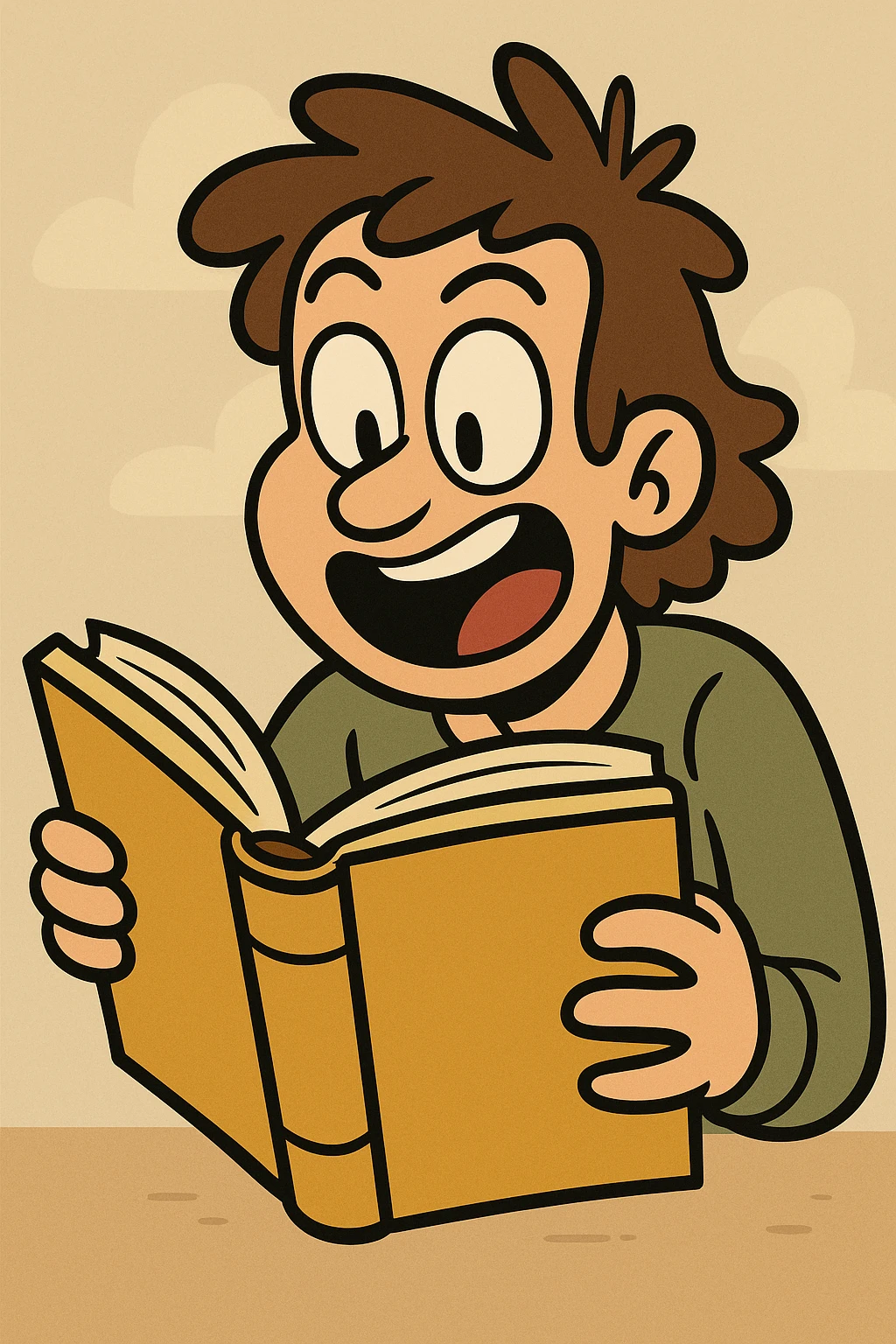 cartoon style, book theme emoji