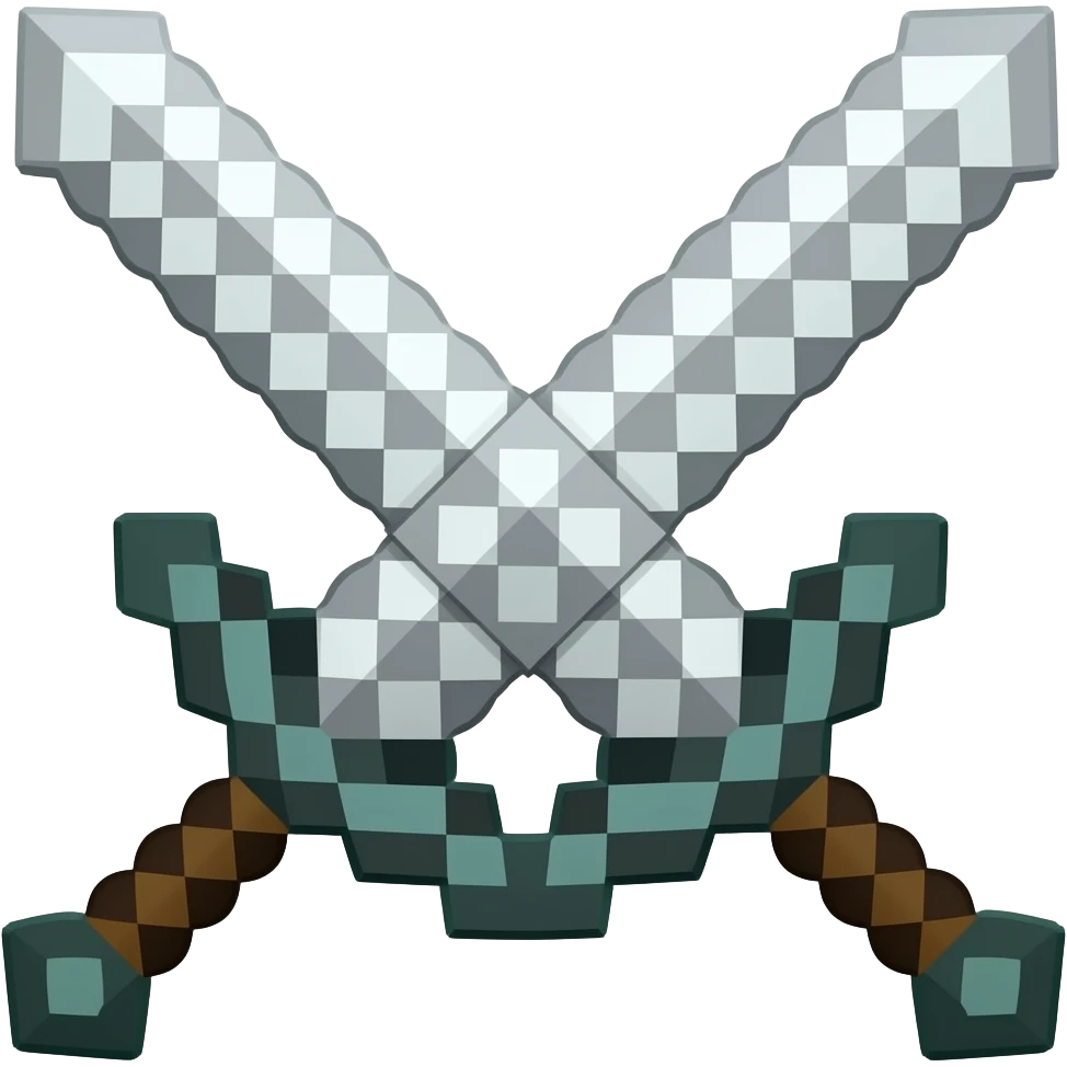 Minecraft sword emoji