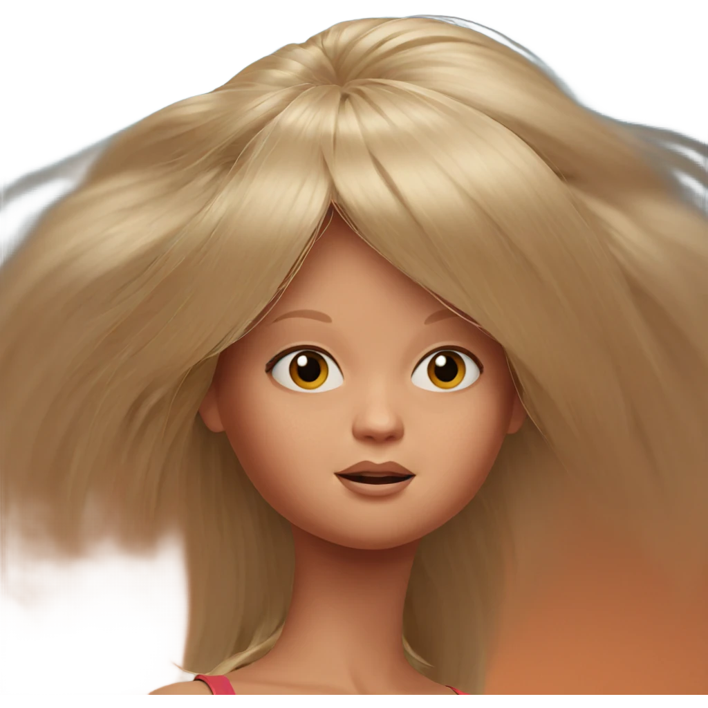 blonde girl with long hair emoji