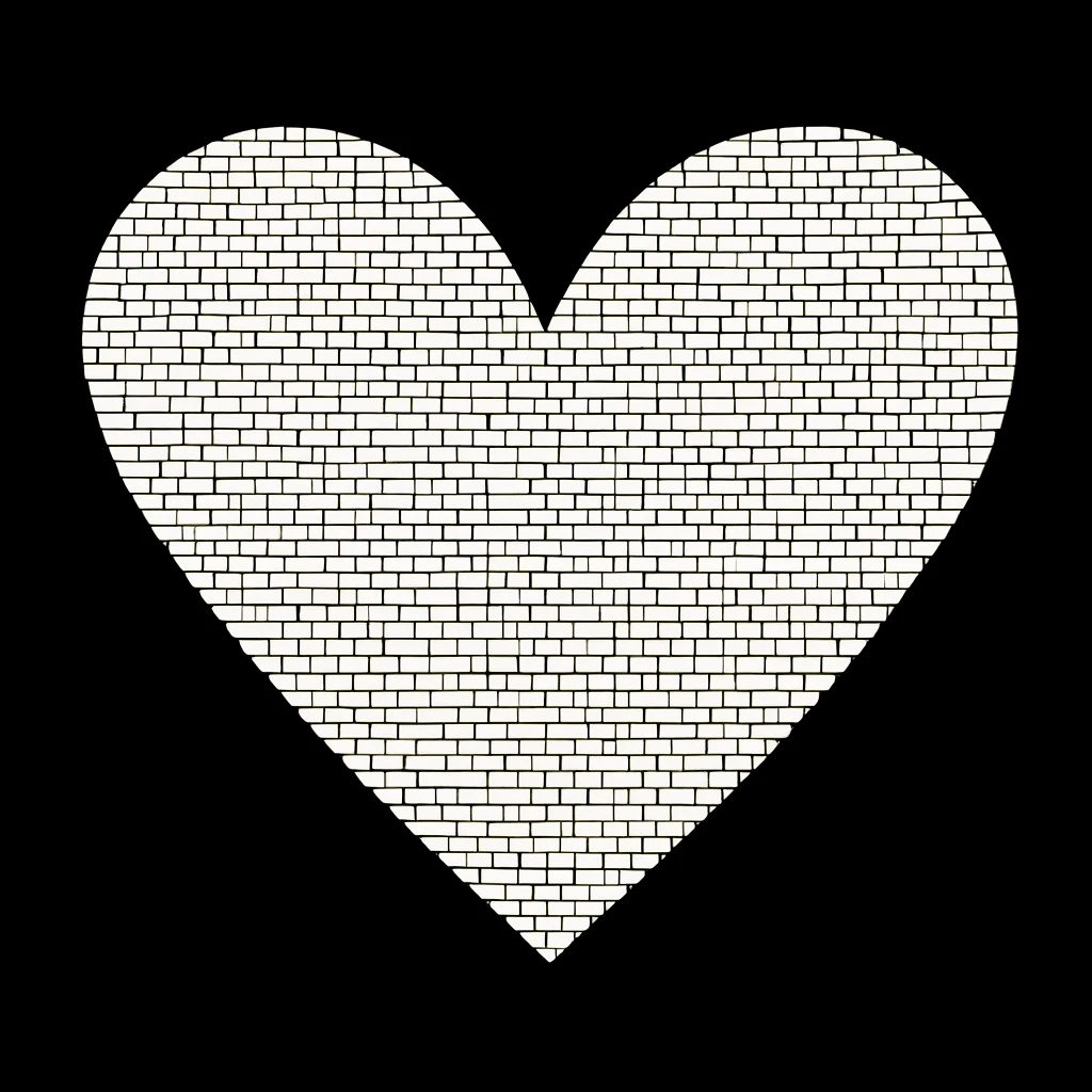 heart with a mosaic pattern emoji