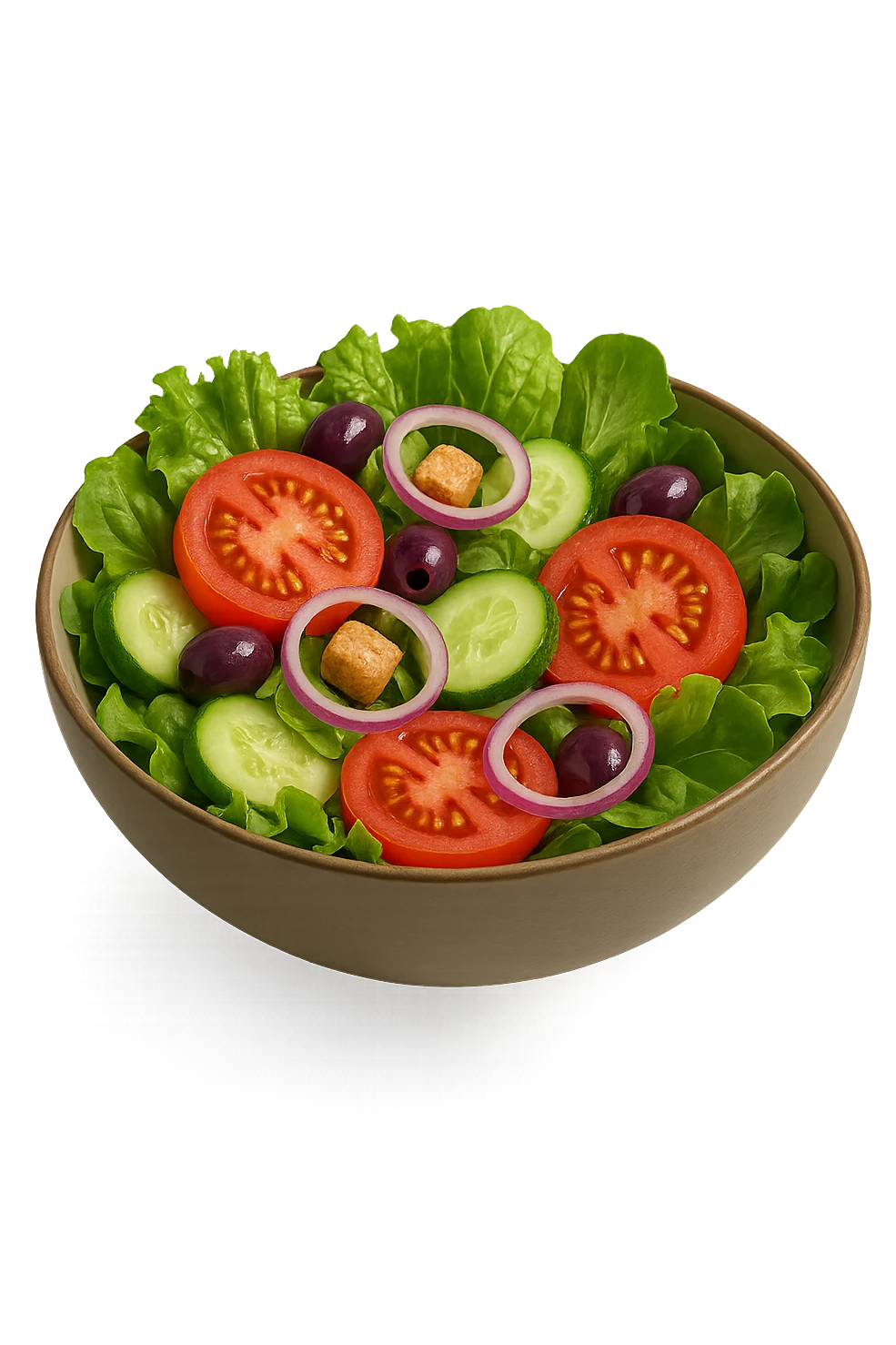 bowl di insalata 3d che fluttua in aria, iperrealistica 4k emoji