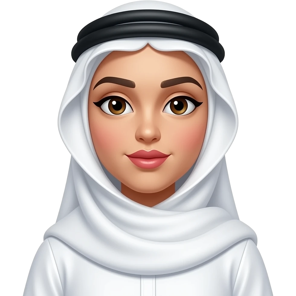 Öpücük atan dubaili kadın emoji