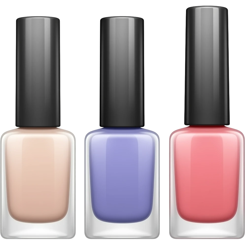 Nail polish set emoji