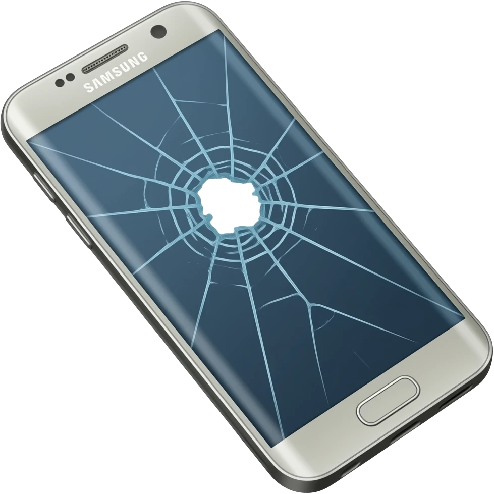 samsung phone screen broken emoji