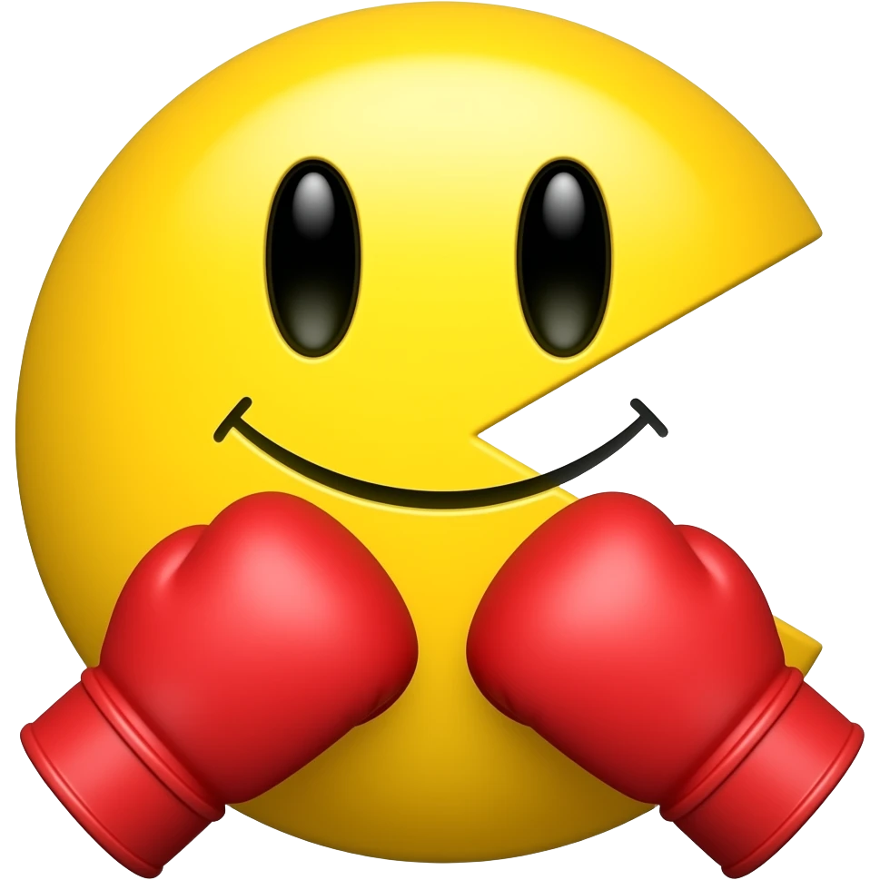 Boxing pacman emoji emoji