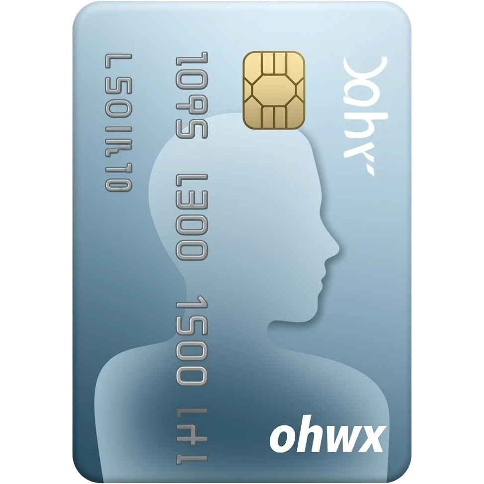 card with siluet emoji