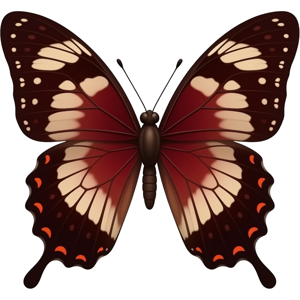 Dark Red butterfly I can copy and paste emoji
