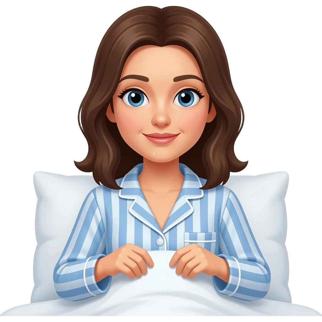 woman in pajamas getting ready for bed emoji