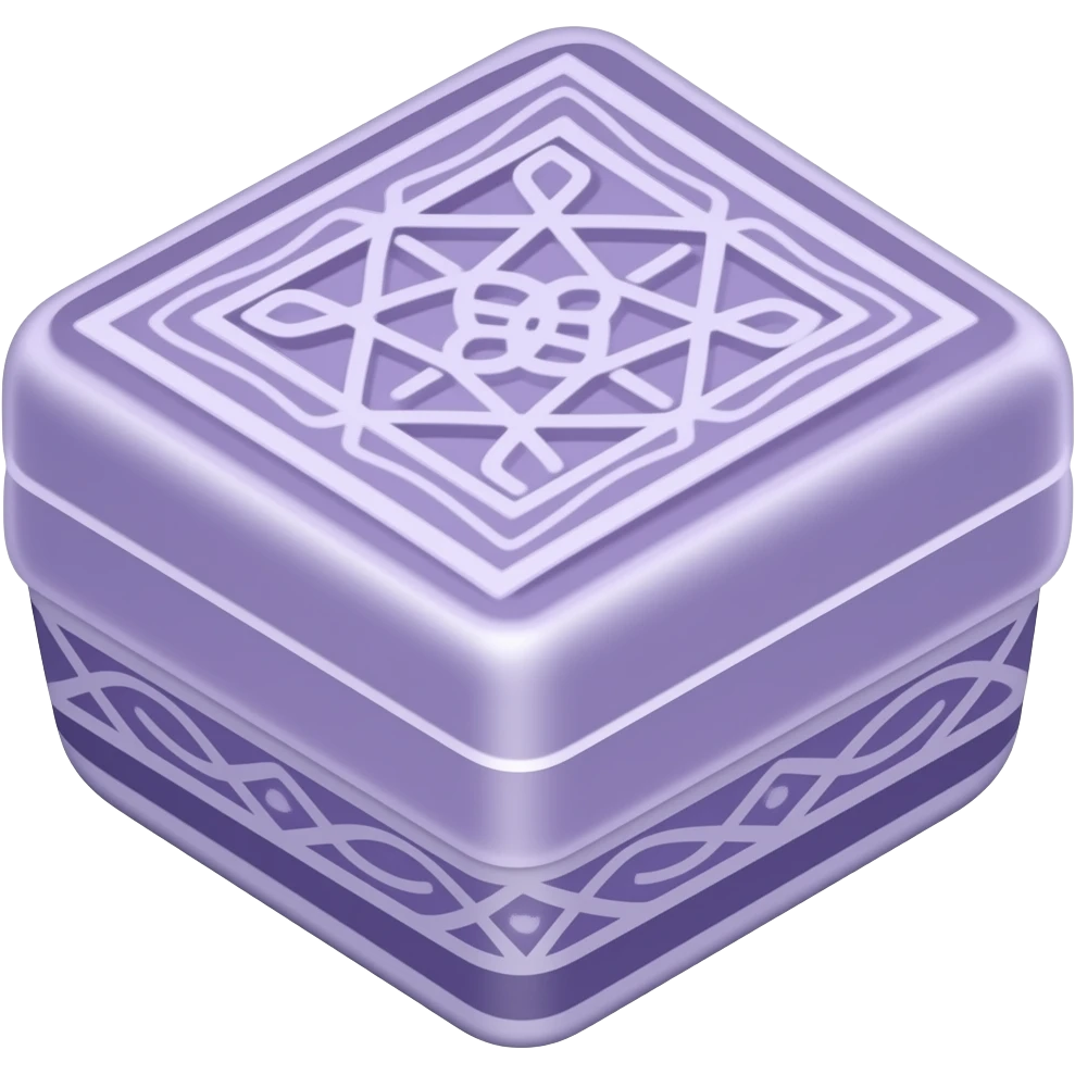 purple porcelain box emoji