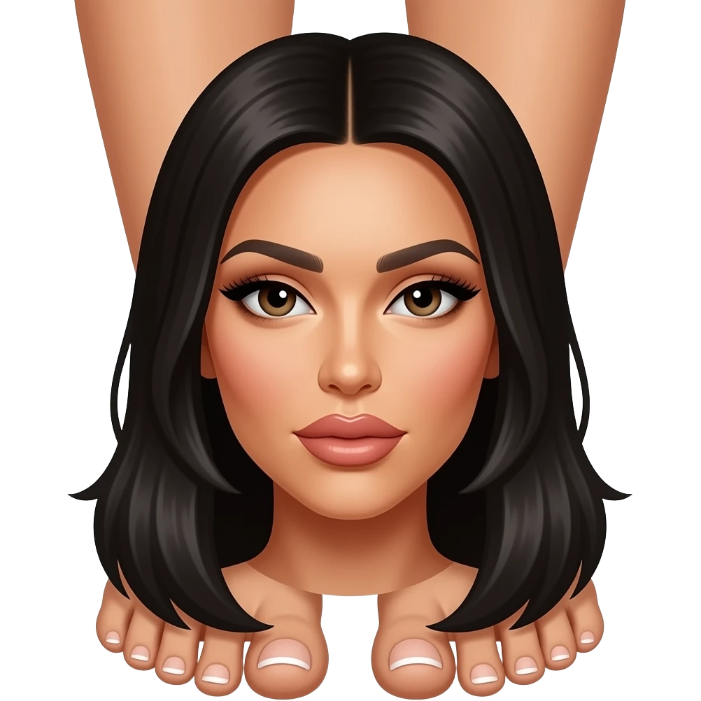 Feet kim kardashian emoji