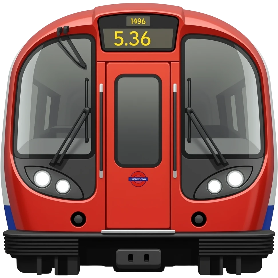 Make  a London underground 1996 stock train emoji