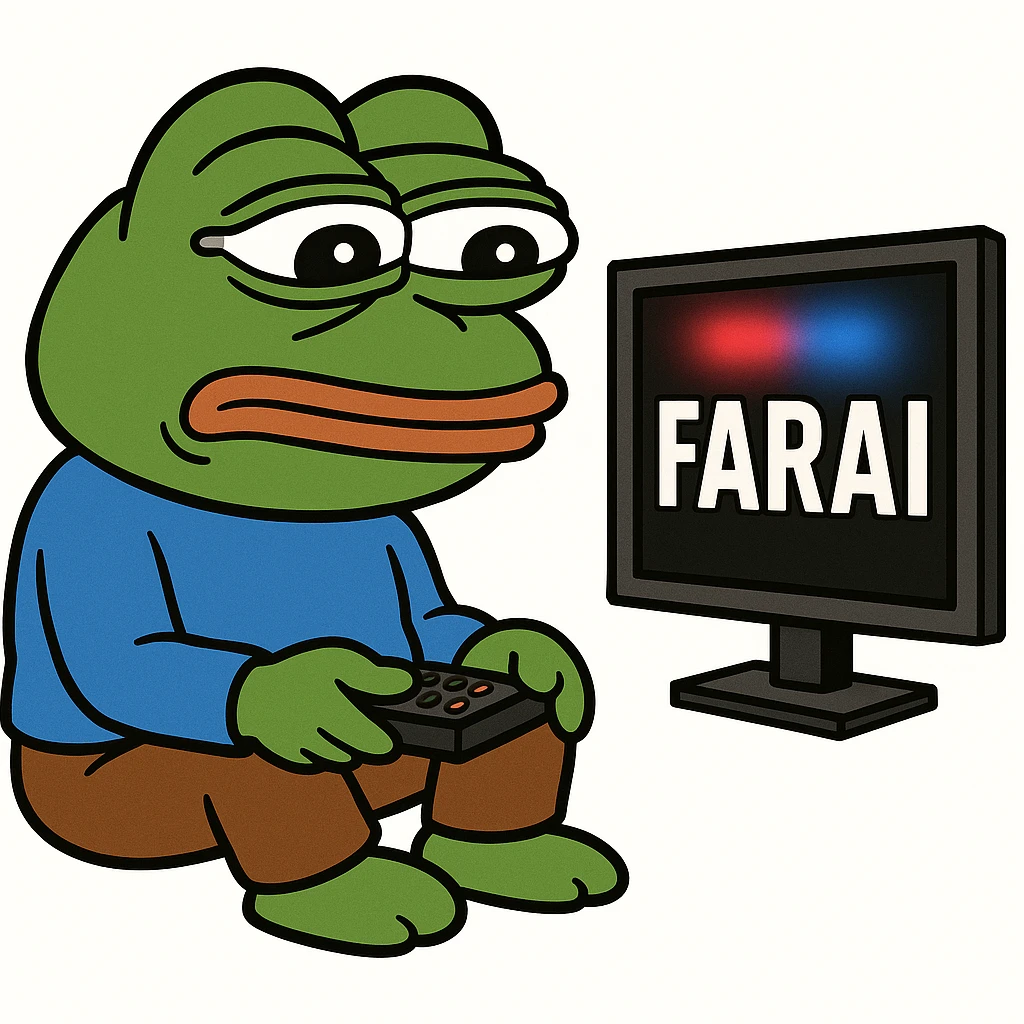 sukurk kad žiuri Farus 3D baltu fonu emoji