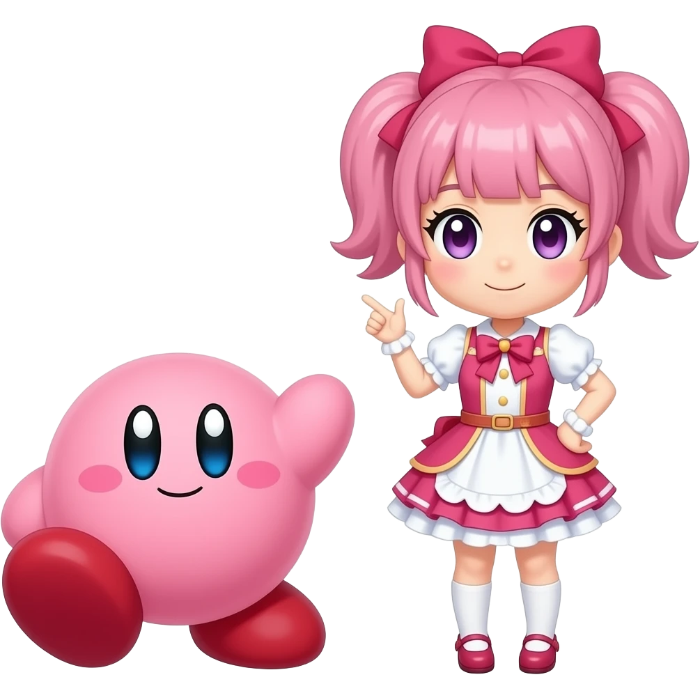 Kirby the to Sakura! emoji