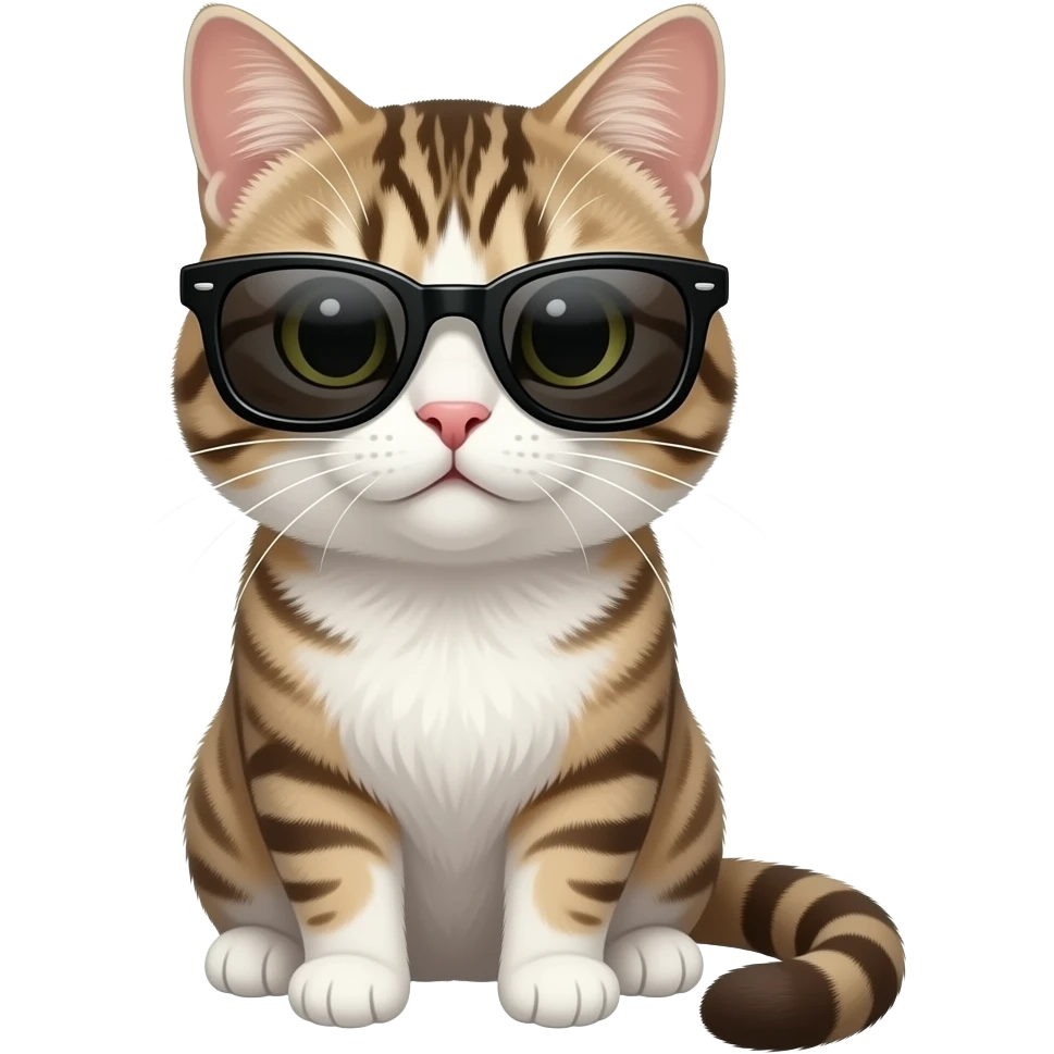 Cat wearing sunglasses emoji