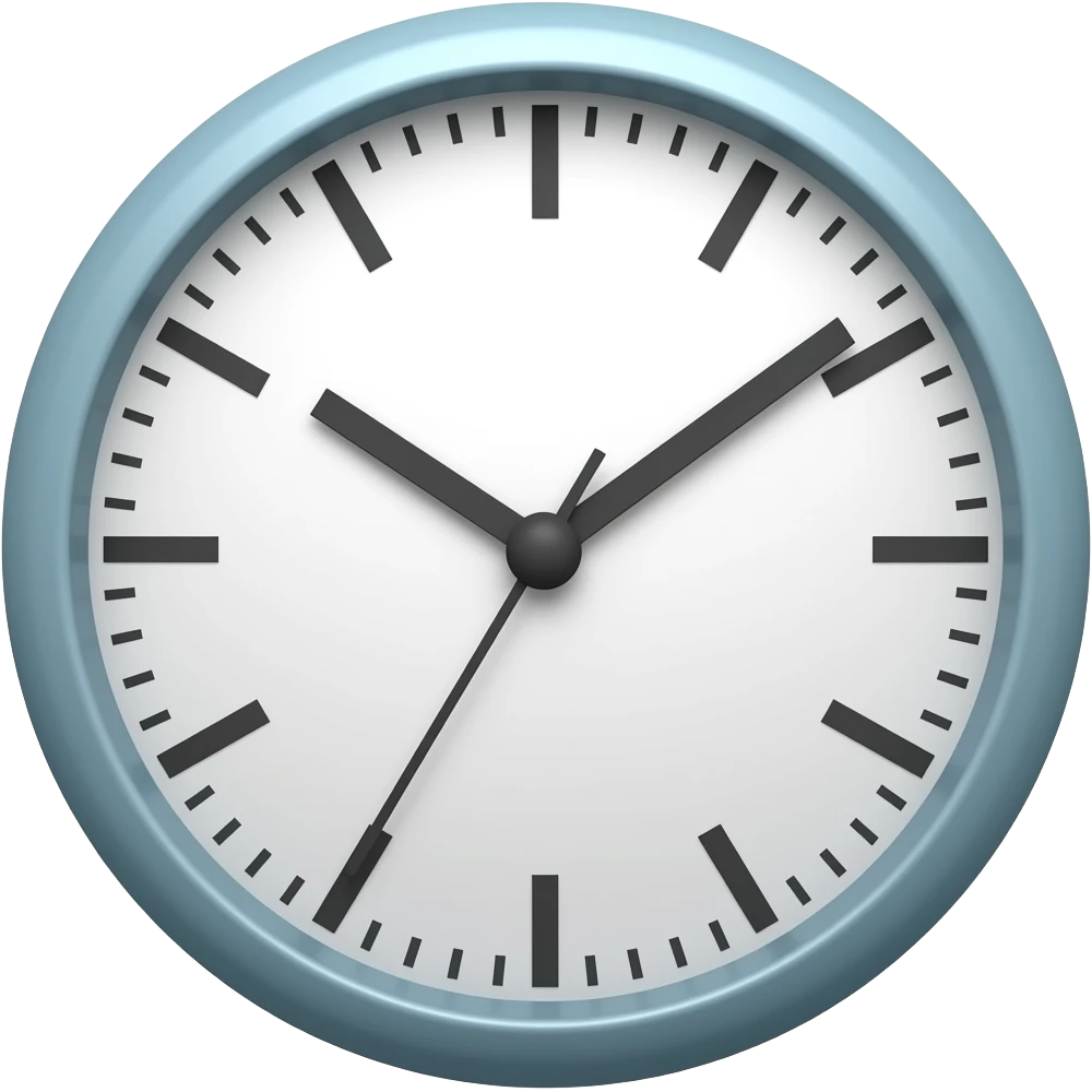 hi, i want a clock emoji, please emoji