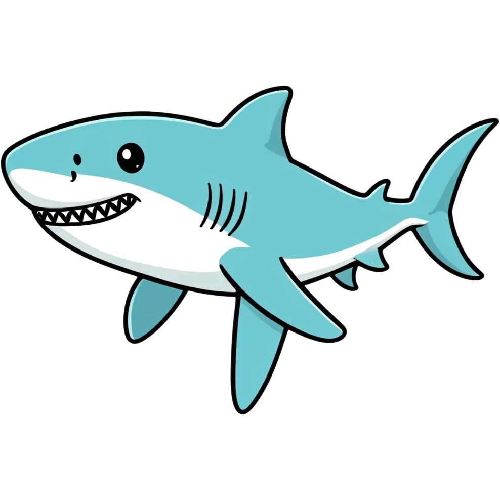 Difrent color Shark  emoji