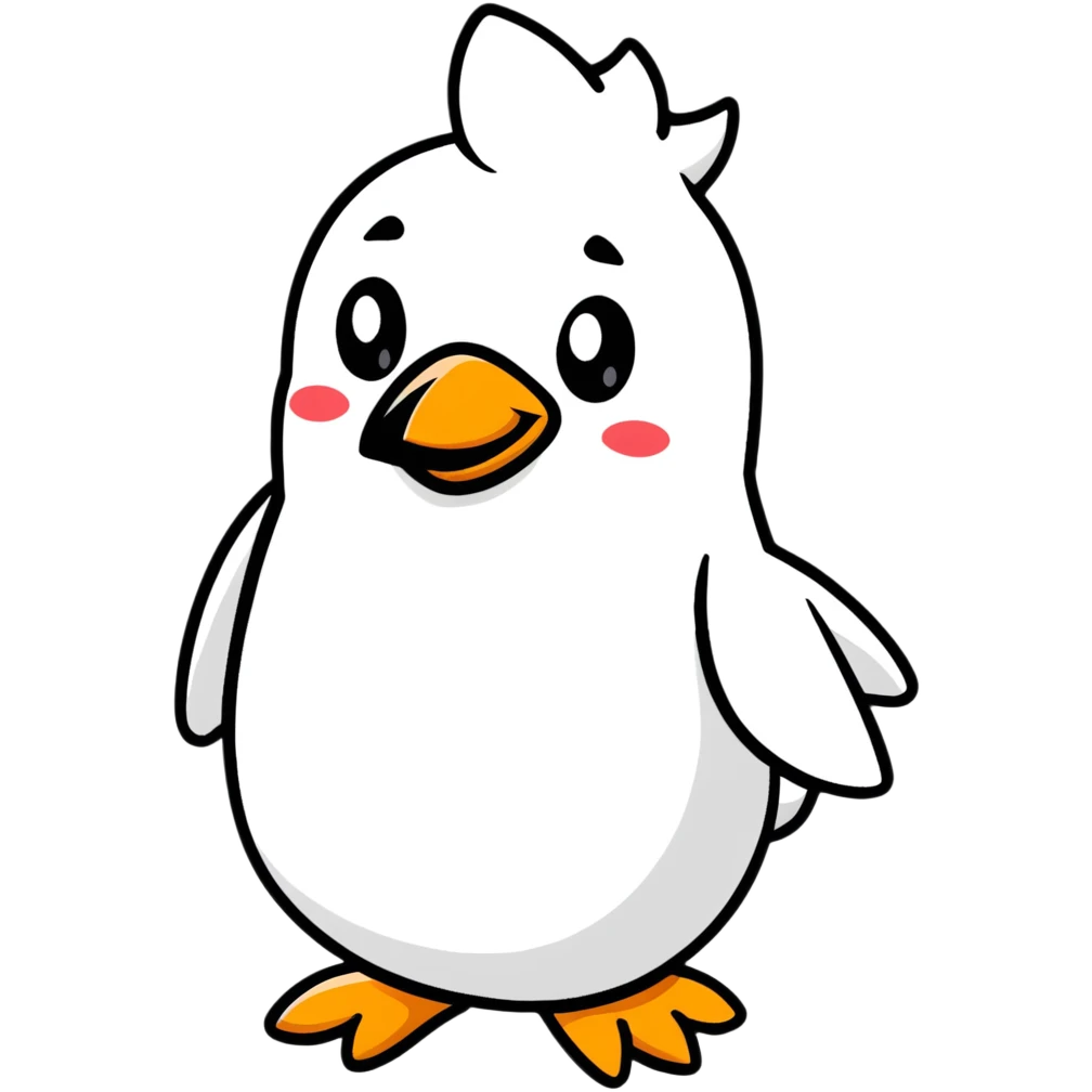 Tulipán y pingüino  emoji