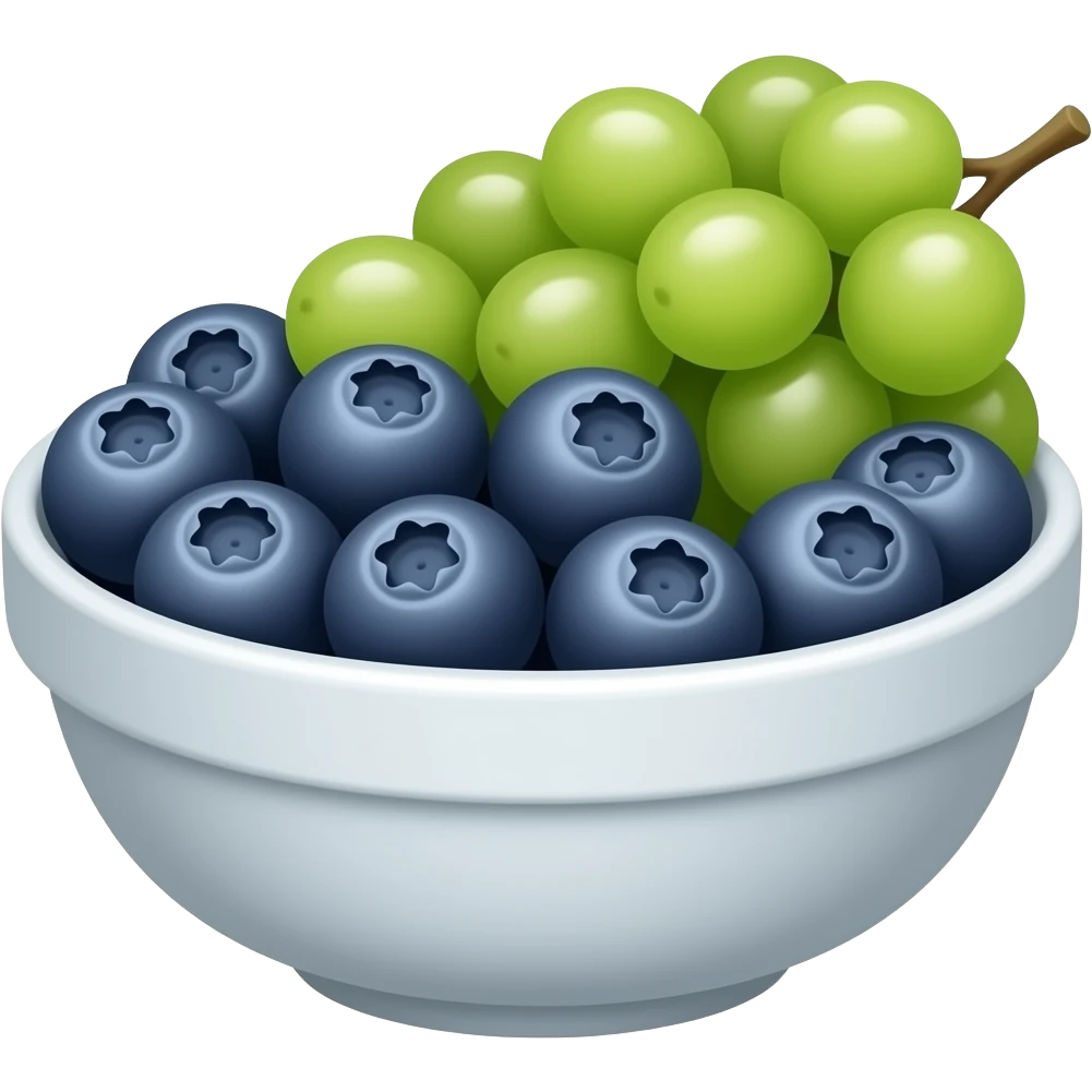 Blueberry and grapes combined emoji