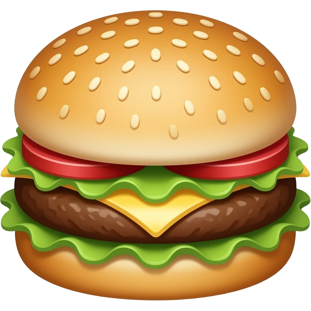 plain burger emoji