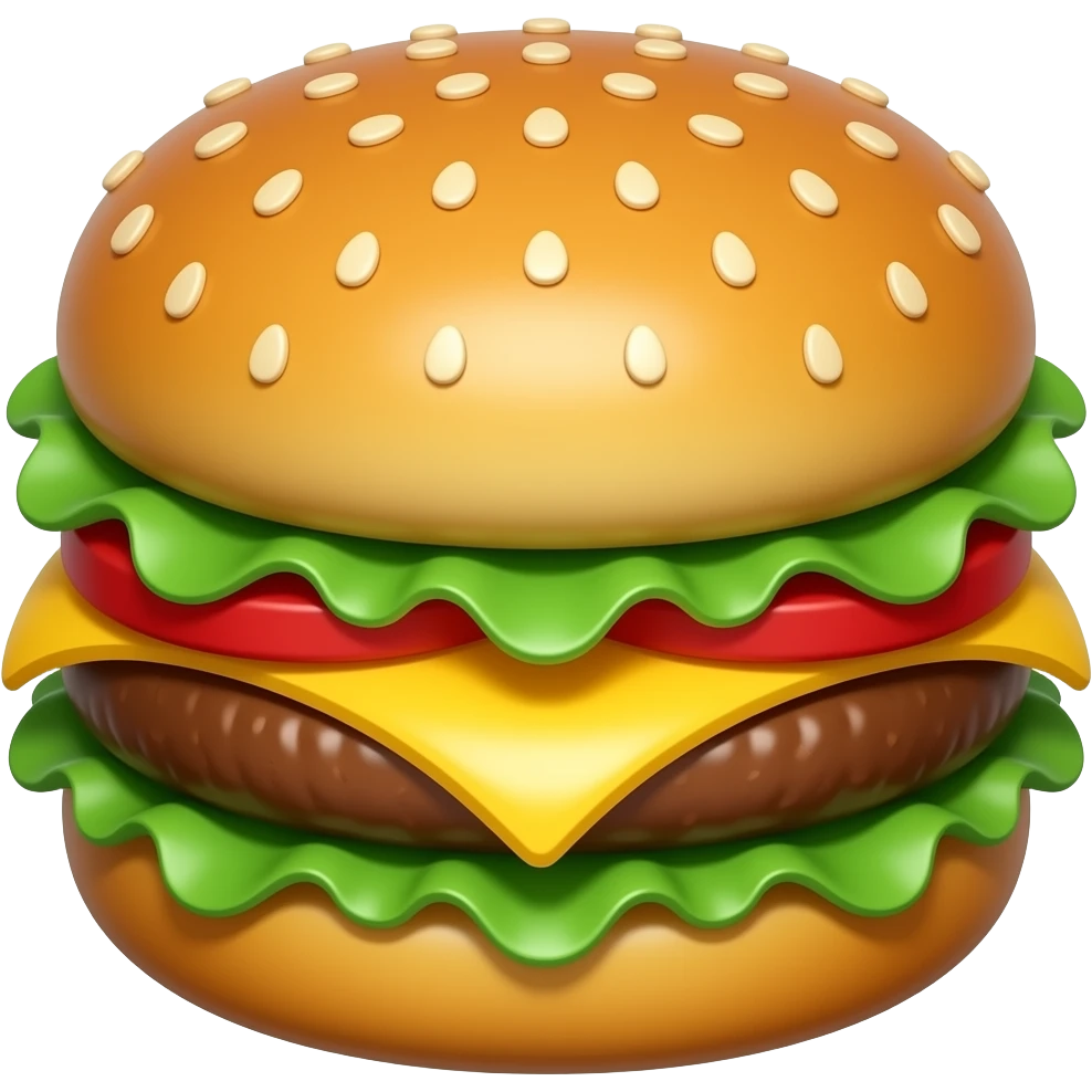 Inflatable burger emoji
