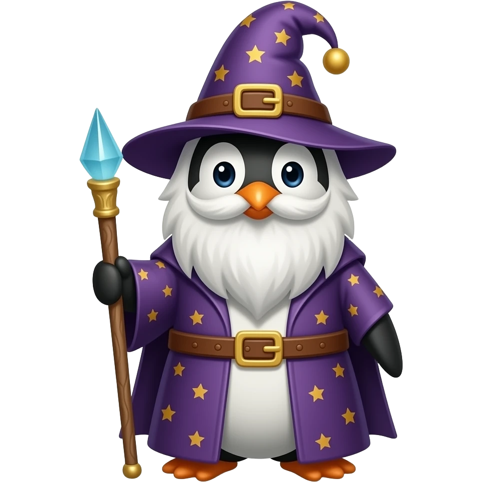 Penguin Wizard emoji