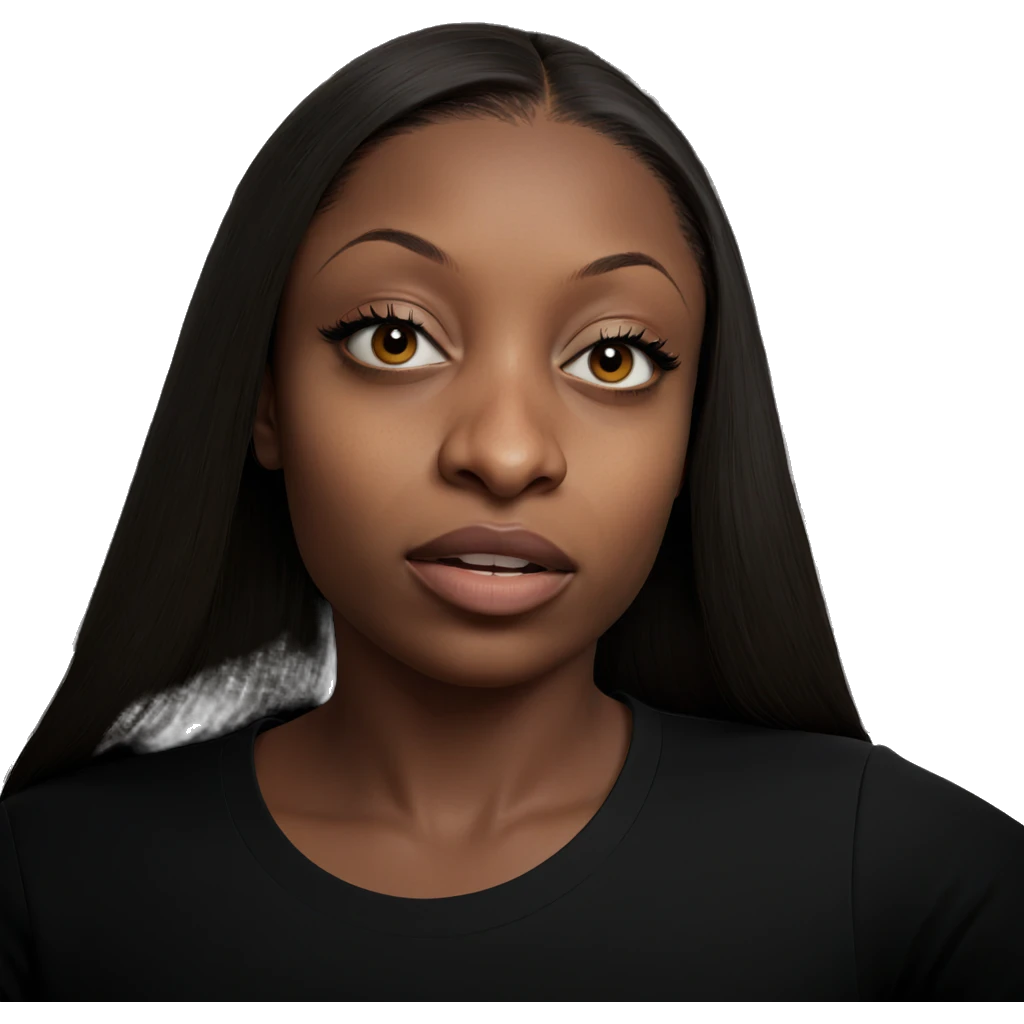 indoor portrait of a girl emoji