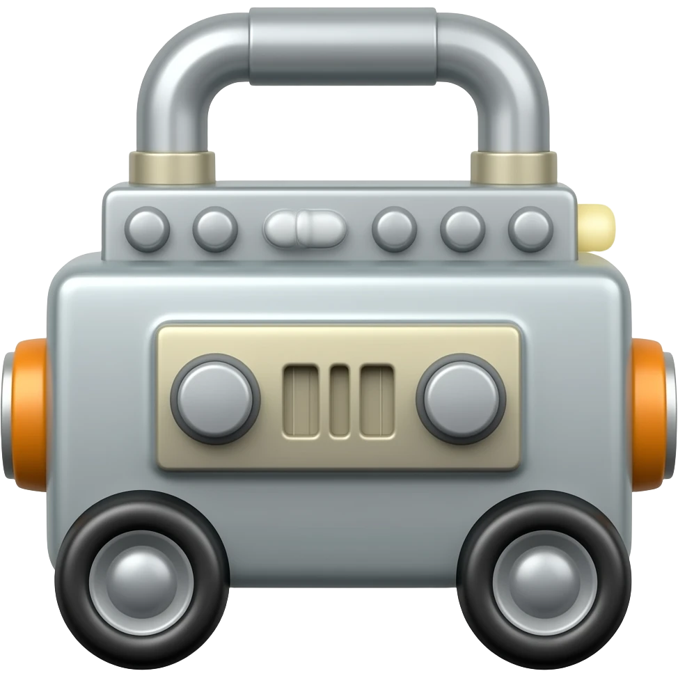 machine on wheels emoji