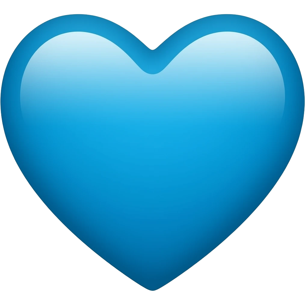 Azure Heart emoji