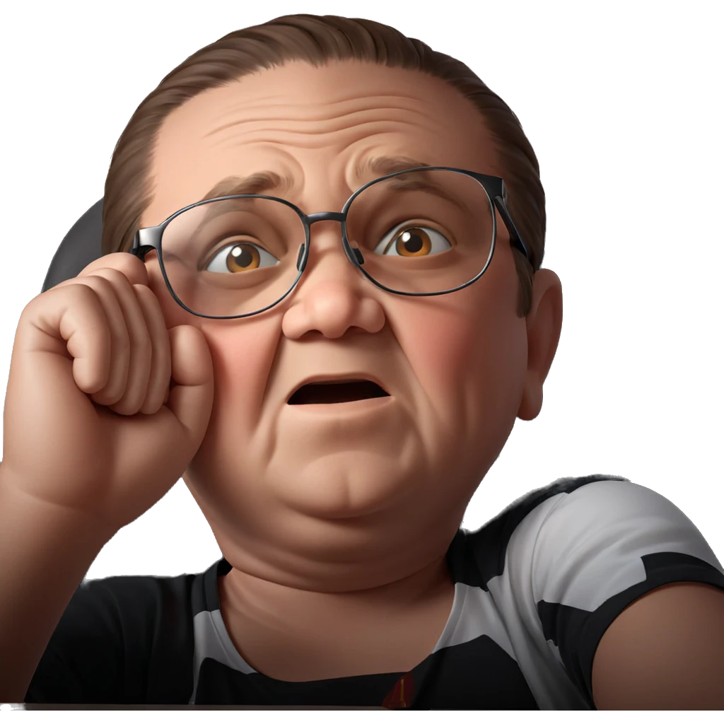 boy wearing glasses alone emoji