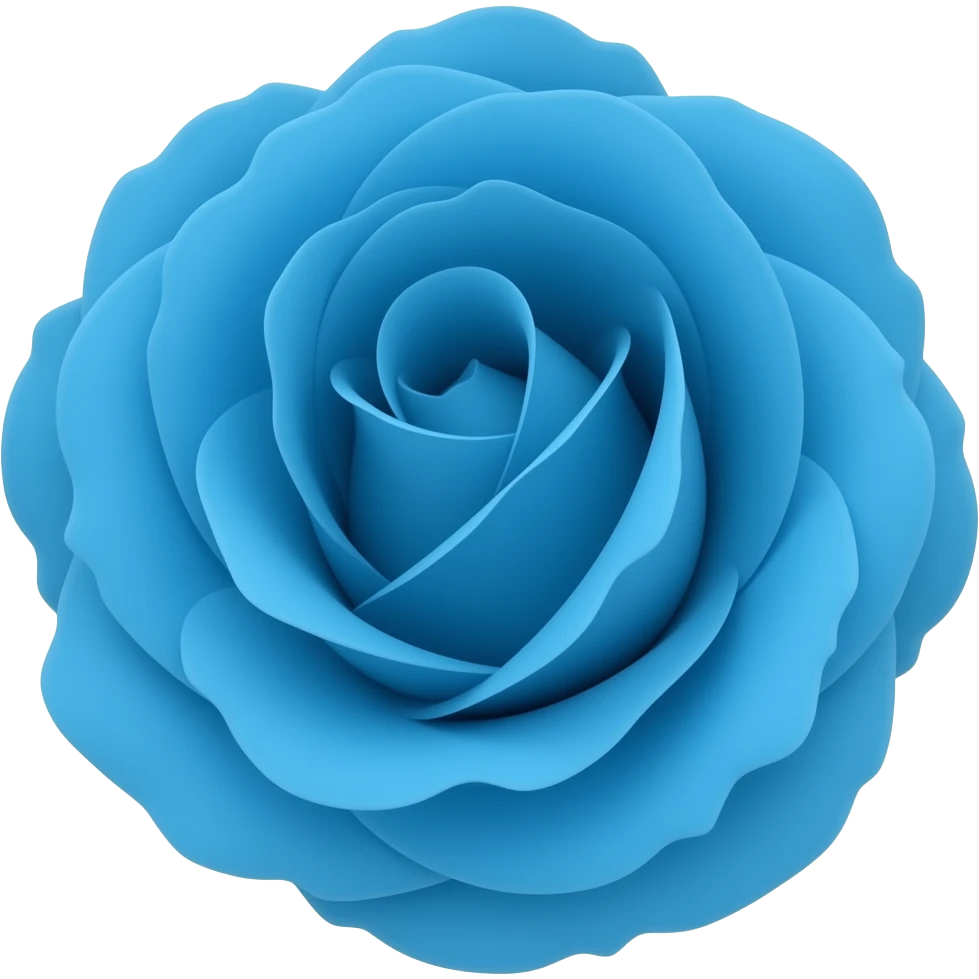Blue rose emoji emoji