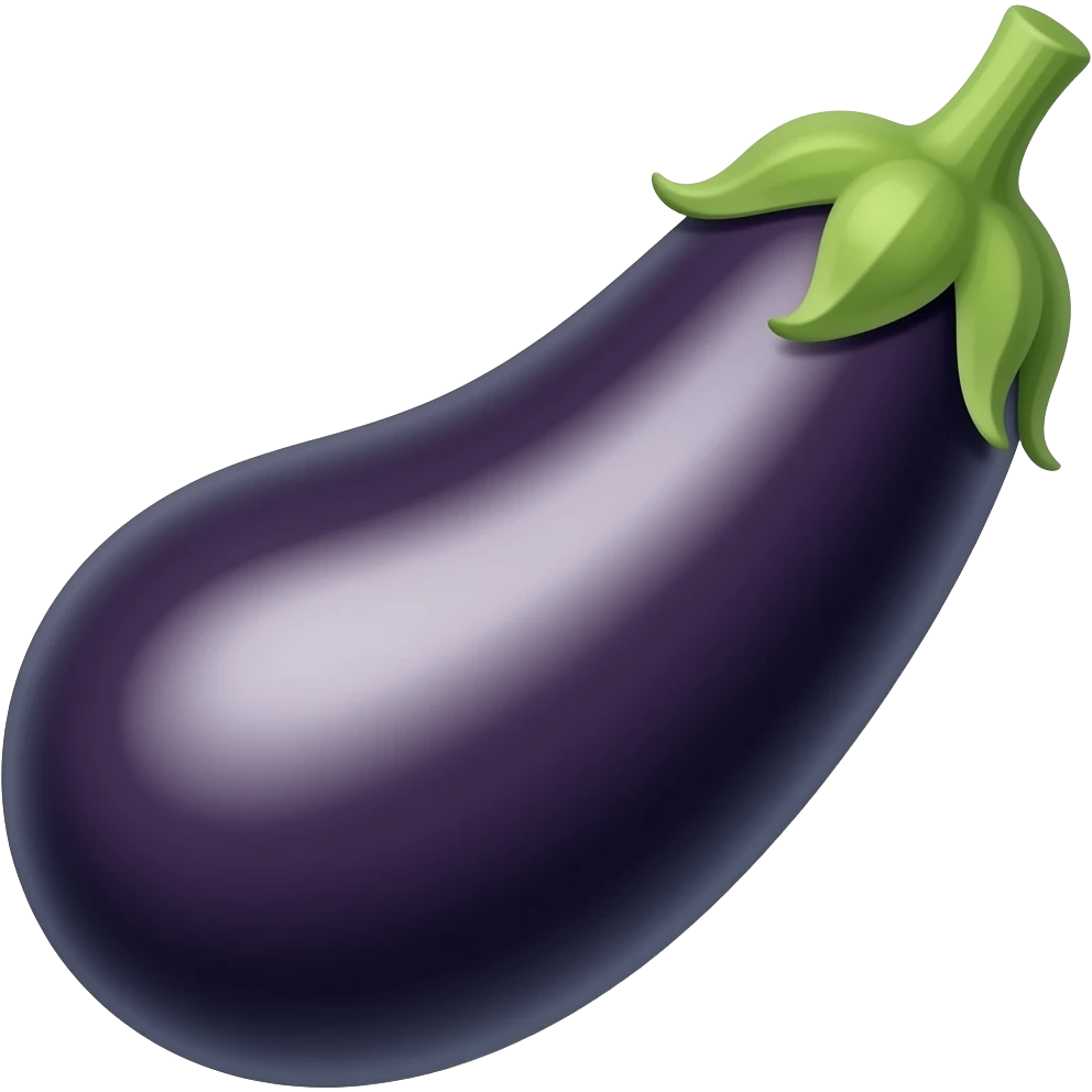 eggplant black emoji