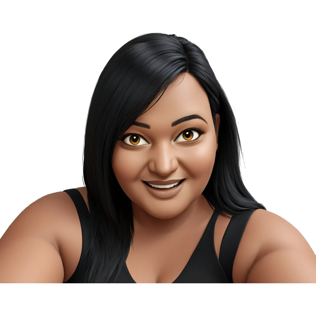 smiling girl with indoor plants emoji