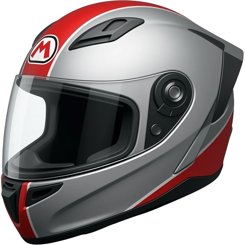Casque de moto de marque LS deux de couleur, faire armée, mate avec le logo « « Mario emoji