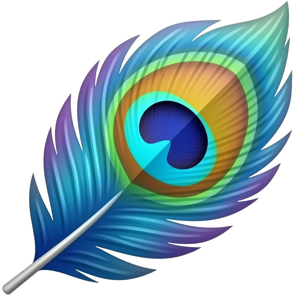 peacock feather emoji